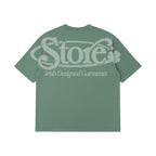 Three Leaf Halftone T-Shirt (Sage Green)