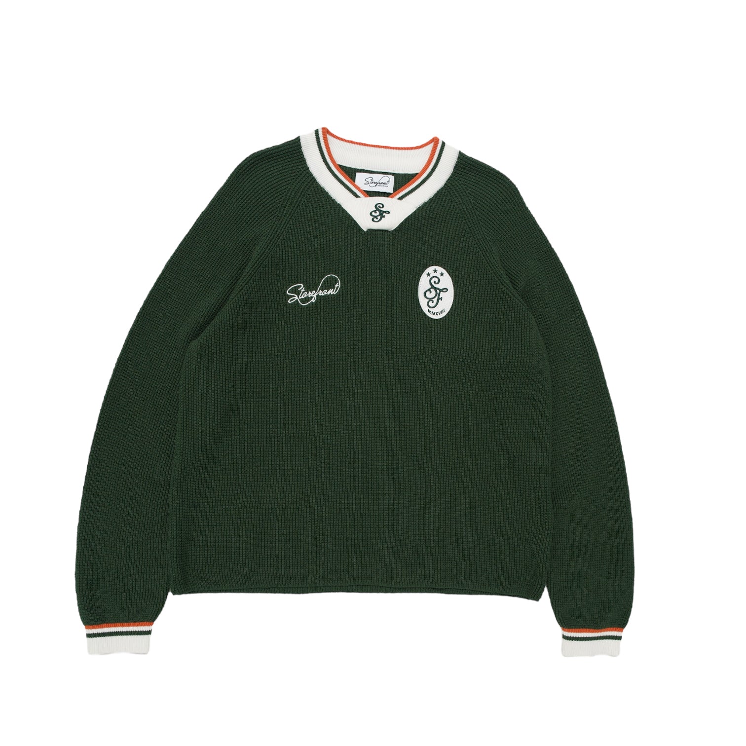 Waffle Jersey Knit (Forrest Green)