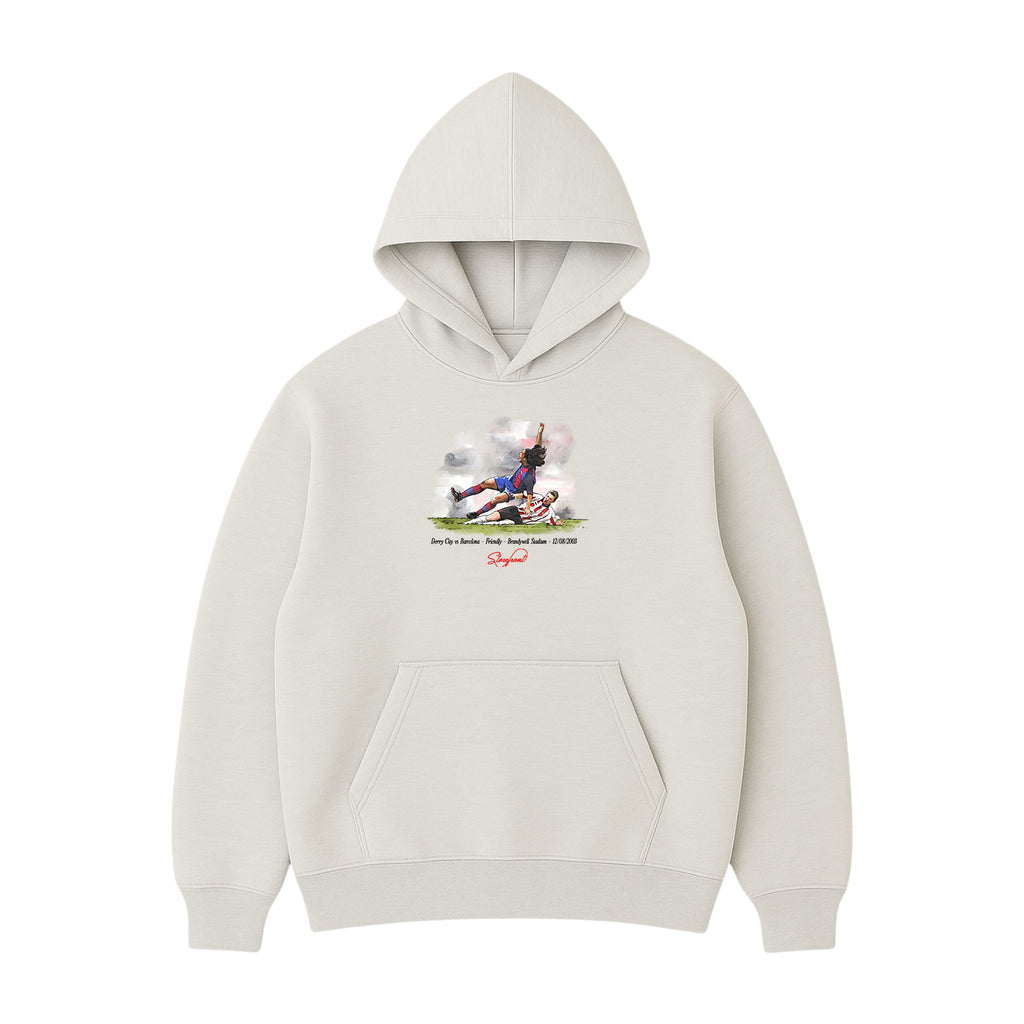Derry vs Barcelona Hoodie (Light Ash Grey)