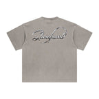 Faded Chrome Script T-Shirt (Grey)