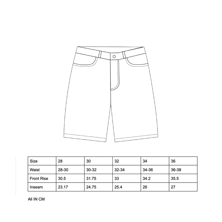 Script Jean Shorts (Black)