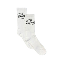 Load image into Gallery viewer, Script Socks (White)
