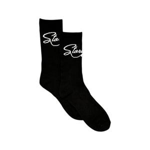 Script Socks (Black)