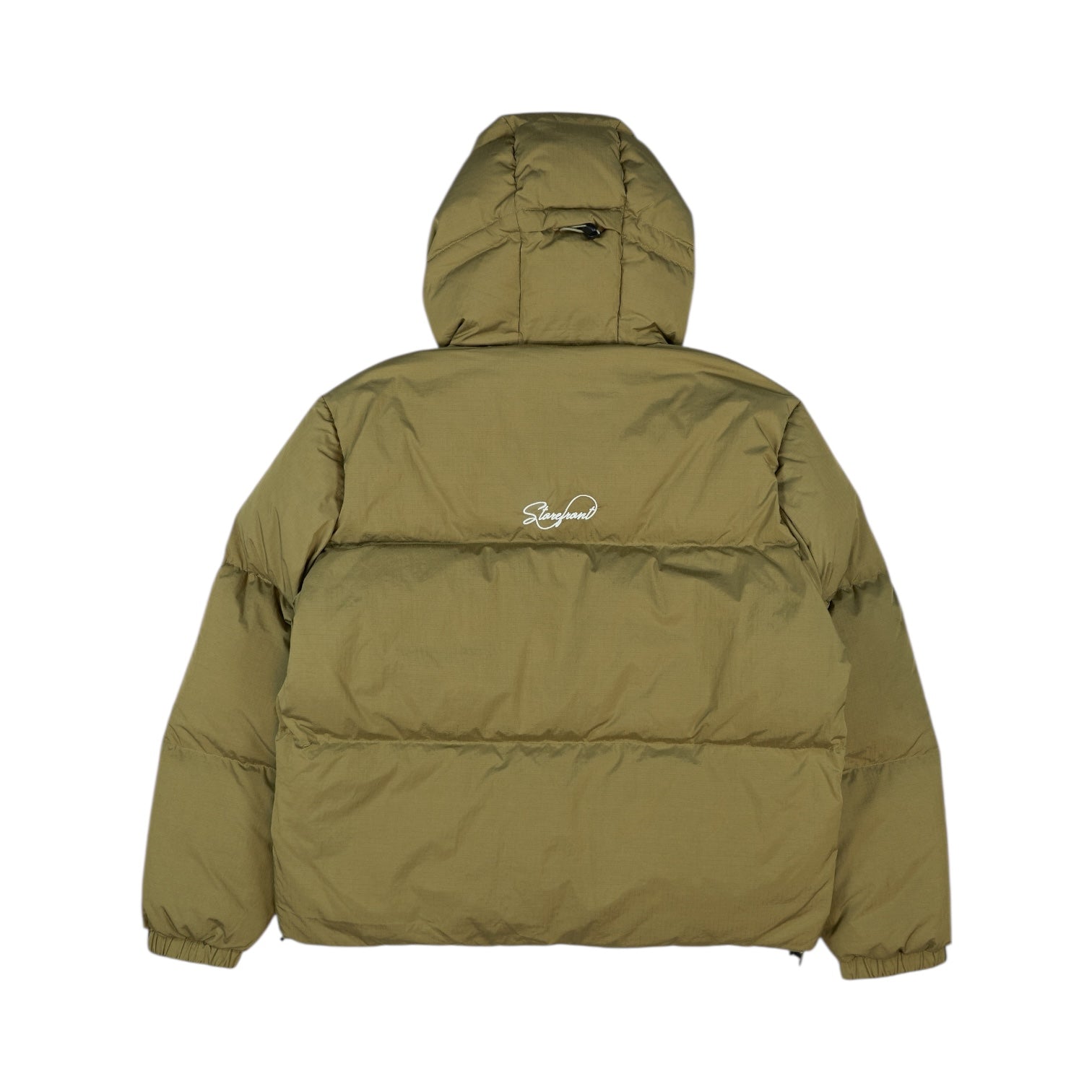 Ripstop Nylon Down Puffer Jacket (Olive)