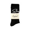 Script Socks (Black)