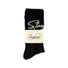 Load image into Gallery viewer, Script Socks (Black)
