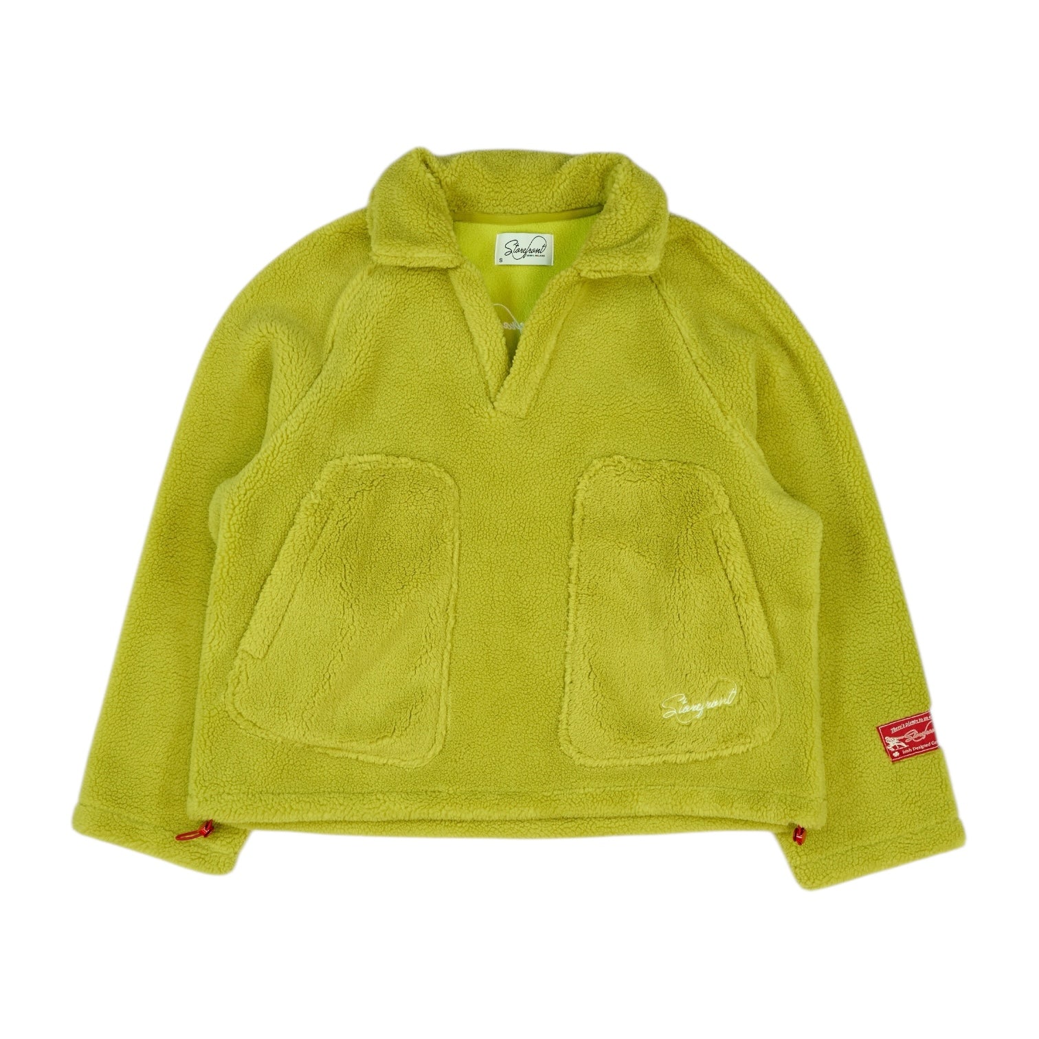 Sherpa Fleece Drill Top (Lime)