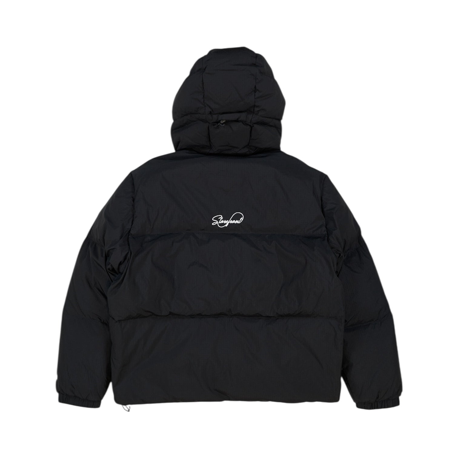 Ripstop Nylon Down Puffer Jacket (Black)