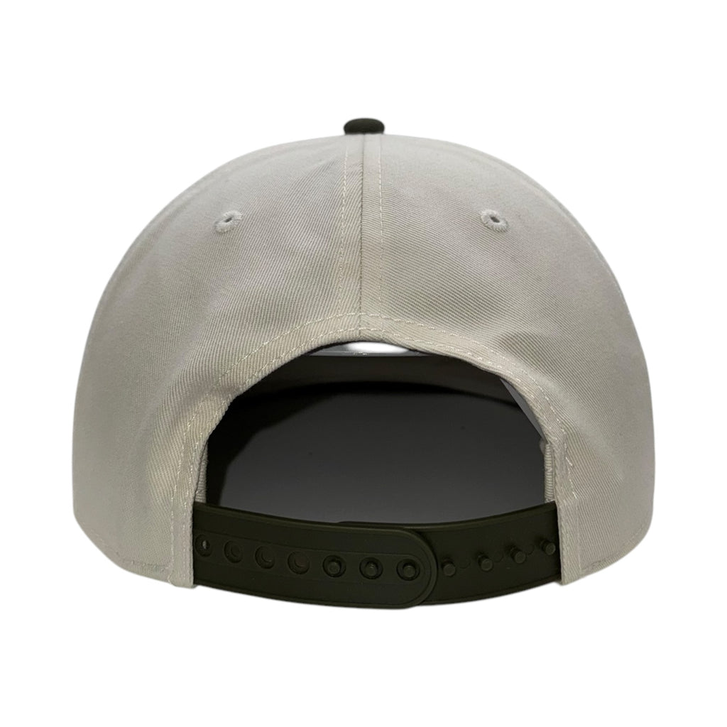 Script Hat (Cream & Olive)