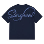 Snake Script T-shirt (Navy)