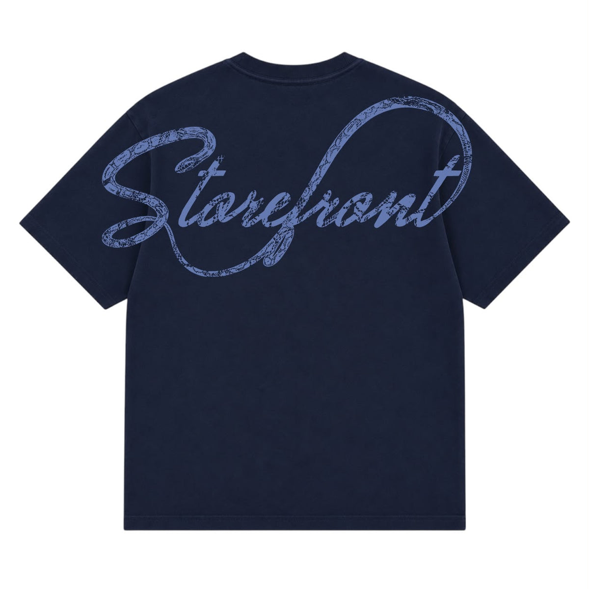 Snake Script T-shirt (Navy)