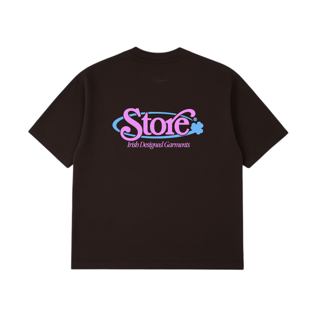 Three Leaf T-Shirt (Plum Brown)