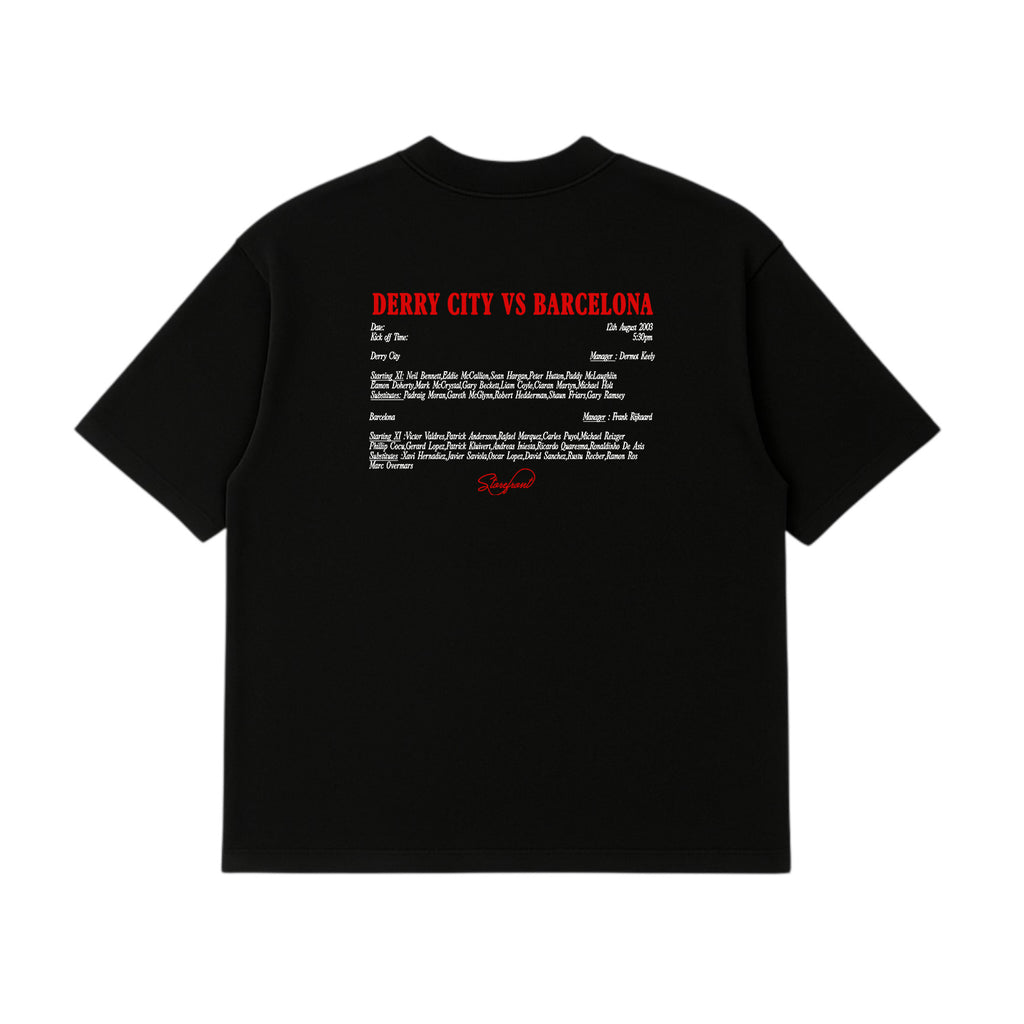 Derry vs Barcelona T-Shirt (Black)
