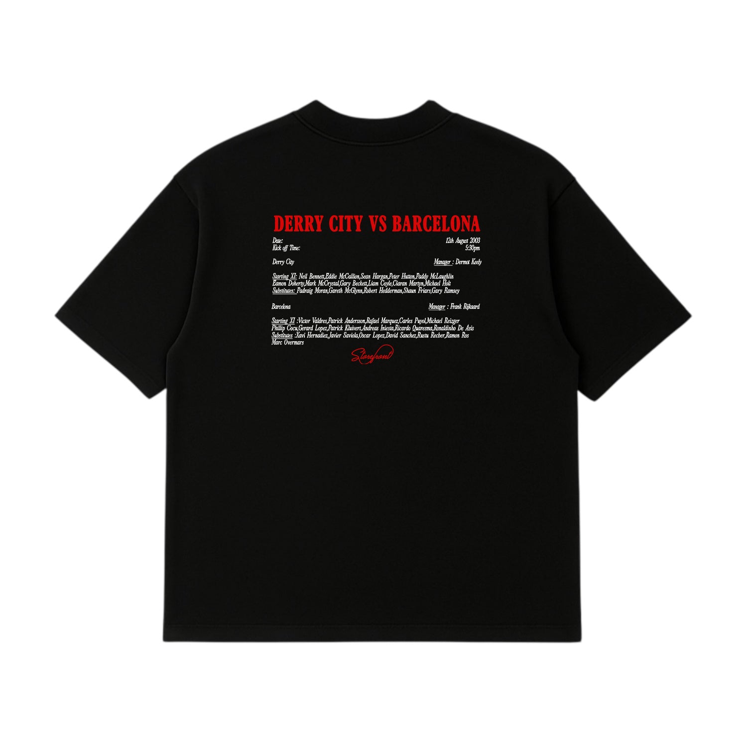 Derry vs Barcelona T-Shirt (Black)