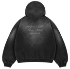 Script Sun Faded Hoodie (Charcoal)