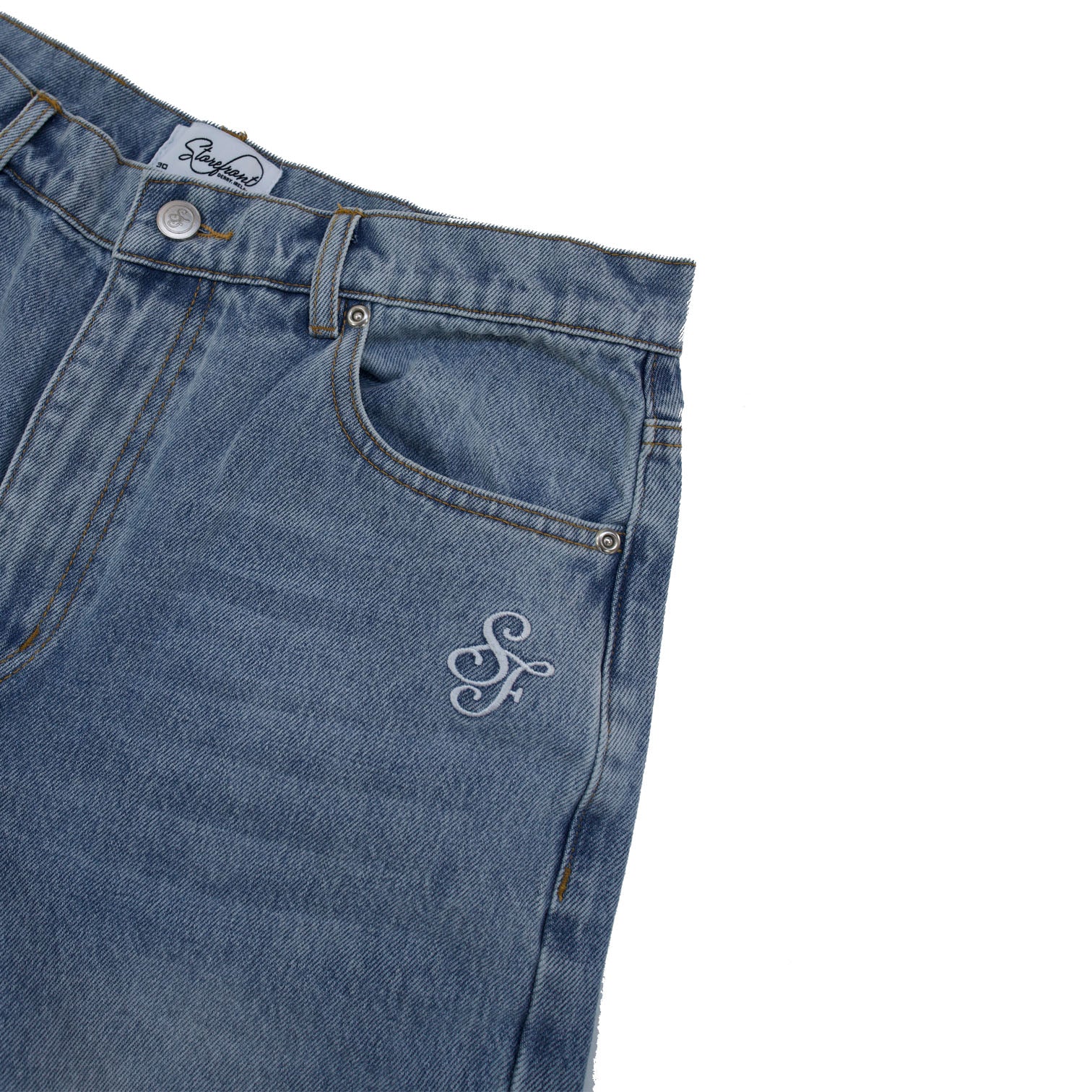 Script Jeans (Light Blue Wash)