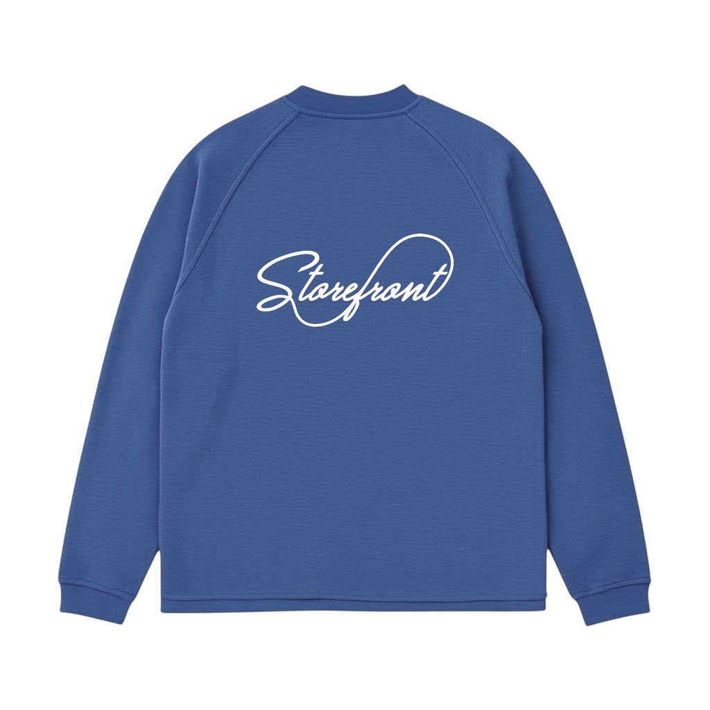 Script Waffle Longsleeve (Blue)