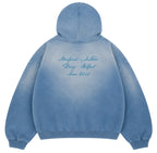 Script Sun Faded Hoodie (Blue)