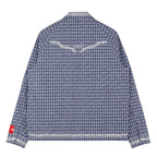 Flannel Oakleaf Overshirt (Baby Blue)