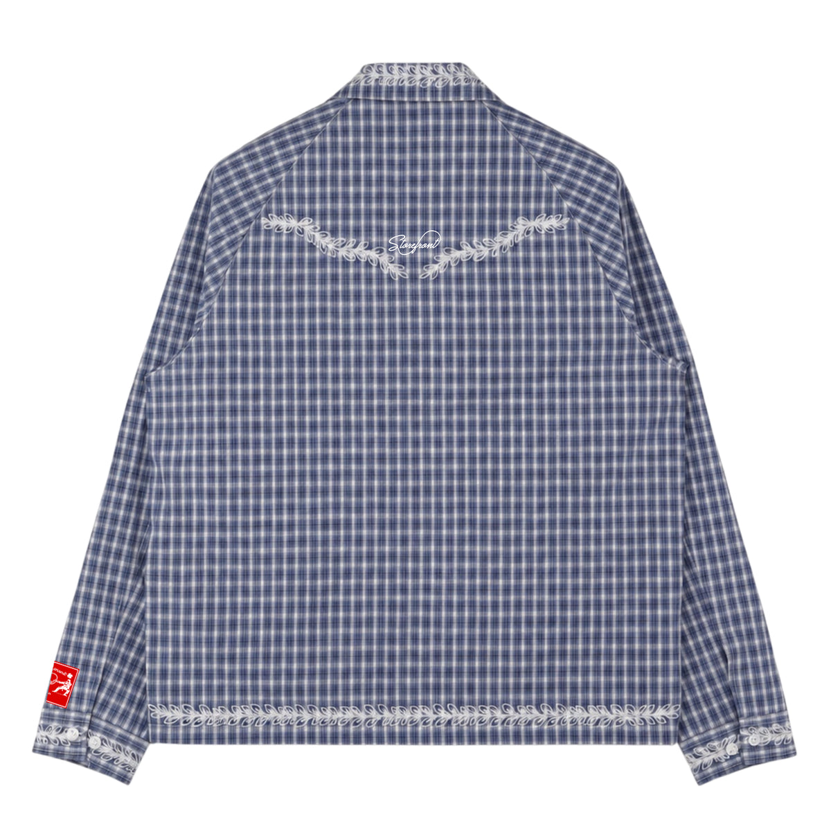 Flannel Oakleaf Overshirt (Baby Blue)