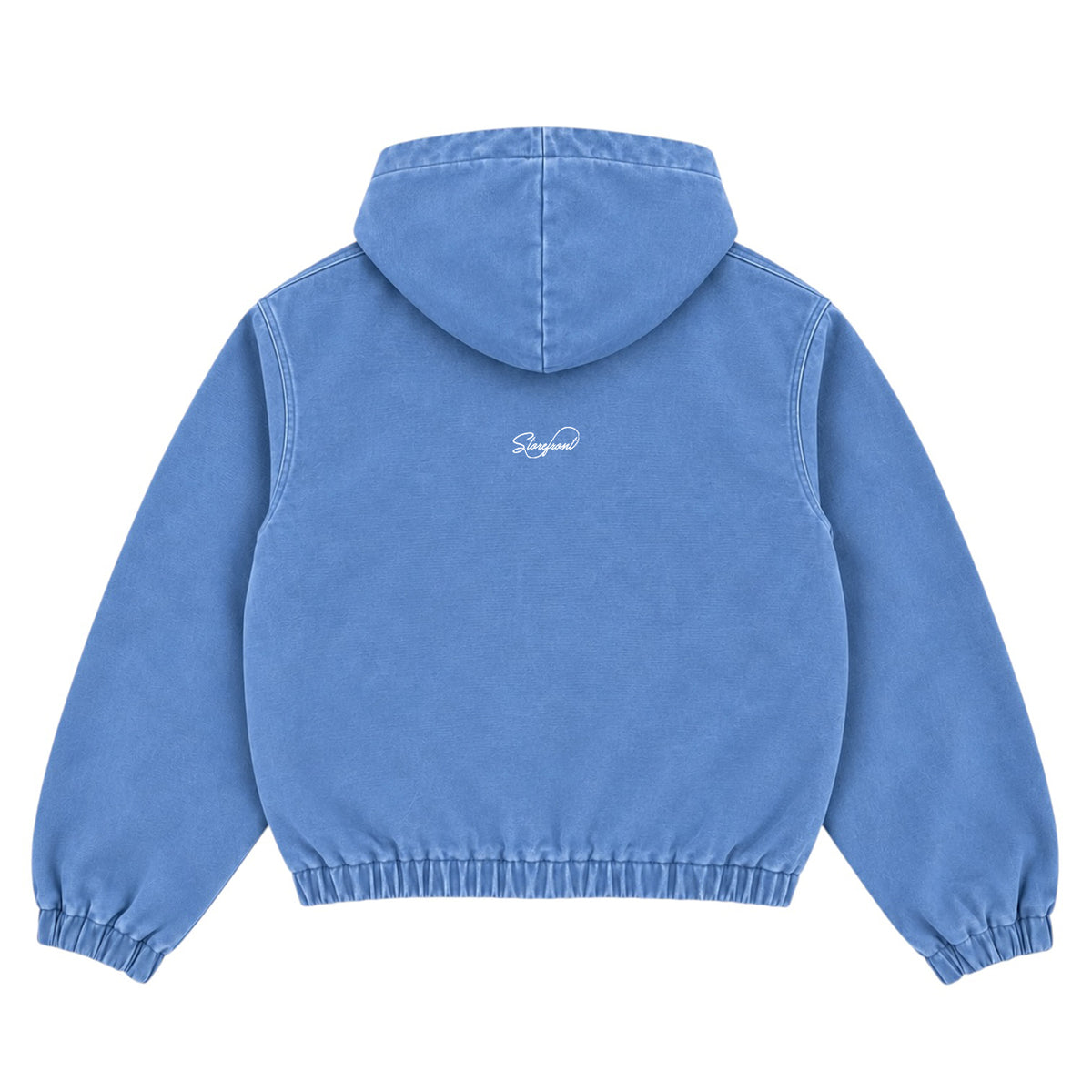 Duck Canvas Zip Up Hoodie (Baby Blue)