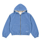 Duck Canvas Zip Up Hoodie (Baby Blue)