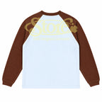 Three Leaf Halftone Raglan Waffle (Brown)
