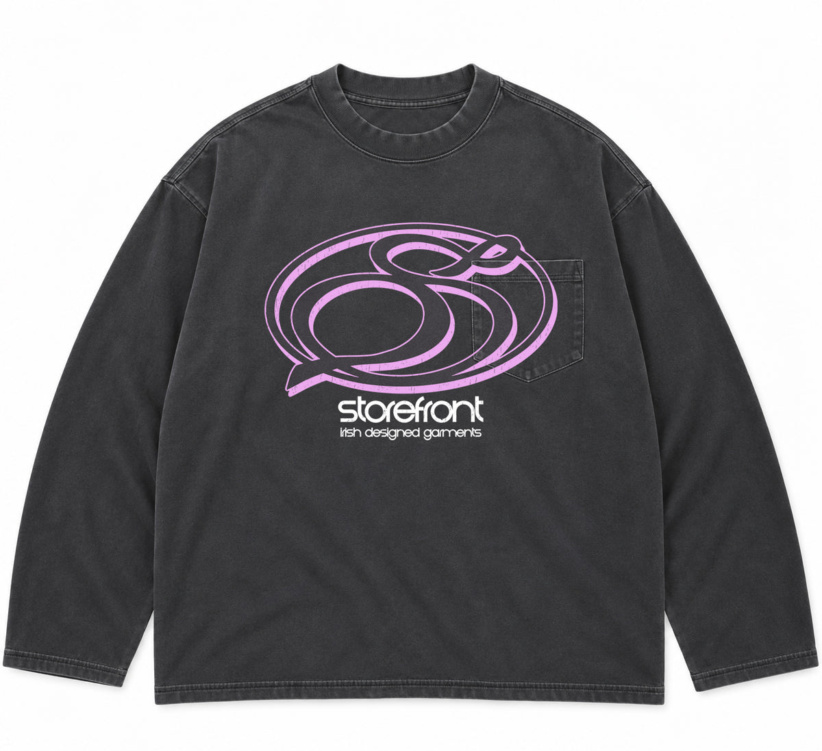 Insignia Longsleeve (Washed Charcoal)