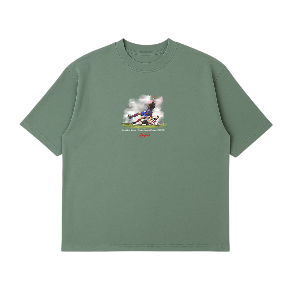 Derry vs Barcelona T-Shirt (Sage Green)