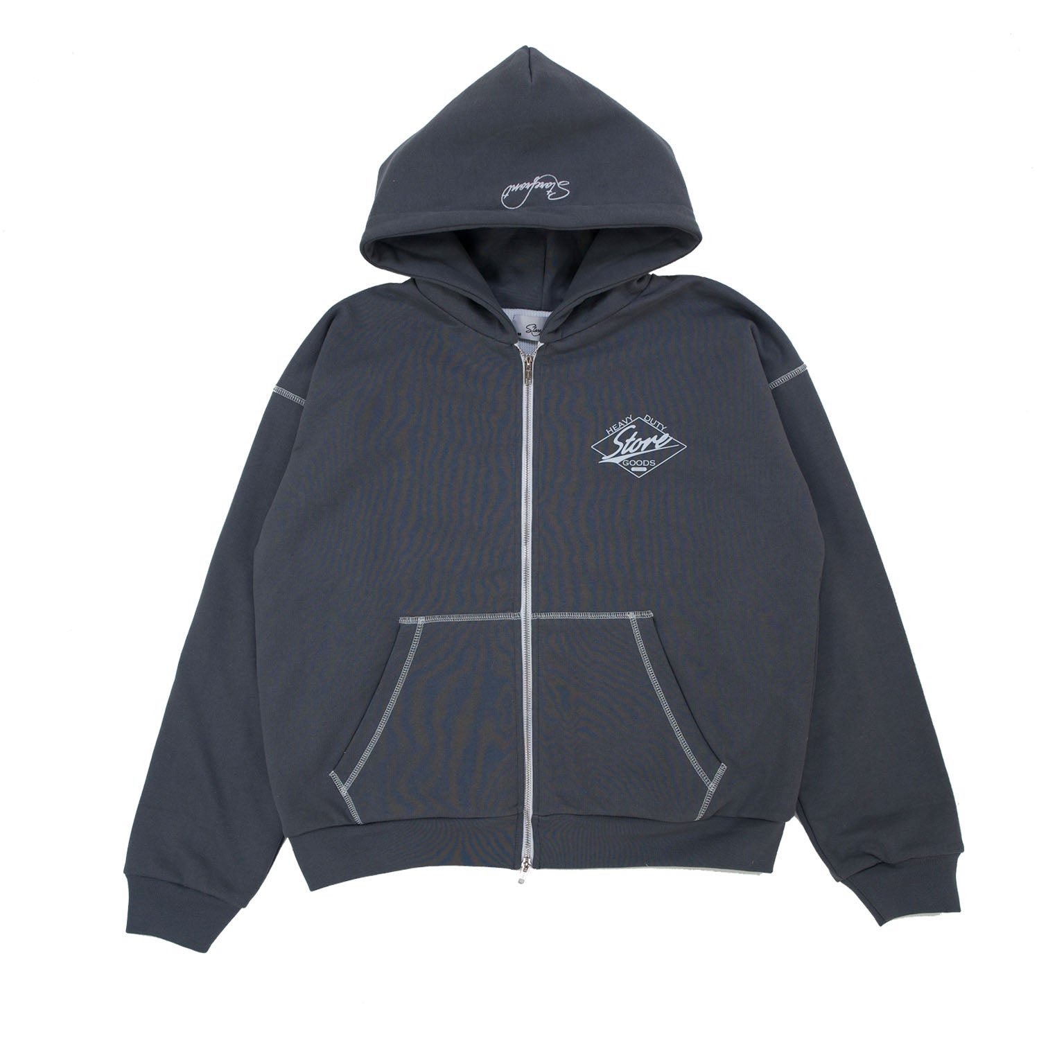 Heavy Duty Goods Zip Up (Grey)