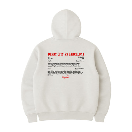 Derry vs Barcelona Hoodie (Light Ash Grey)
