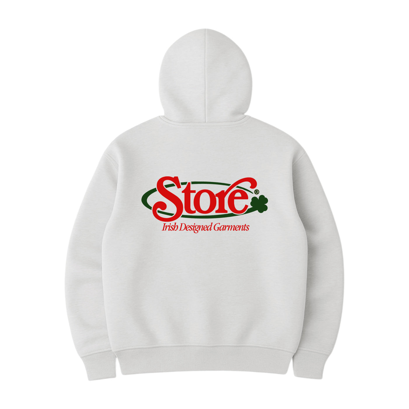 Three Leaf Hoodie (Light Ash Grey)