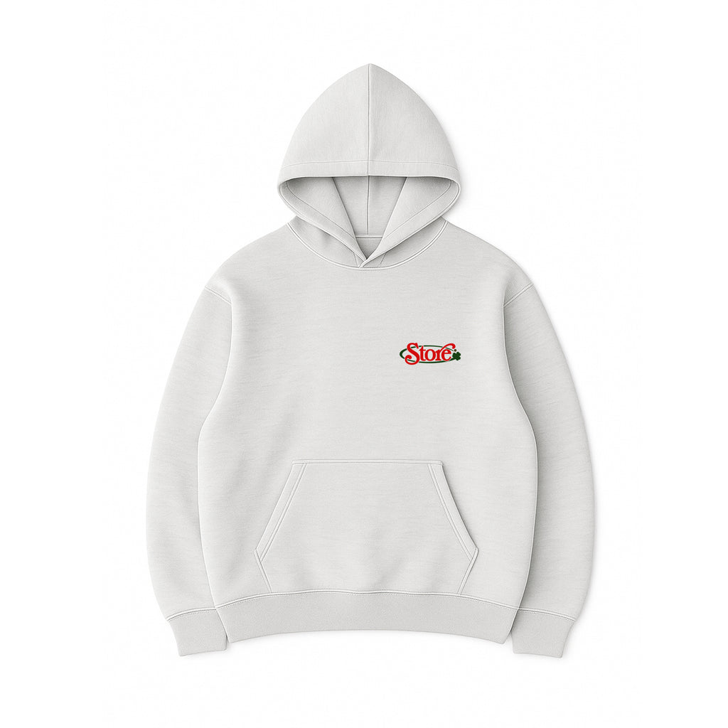 Three Leaf Hoodie (Light Ash Grey)