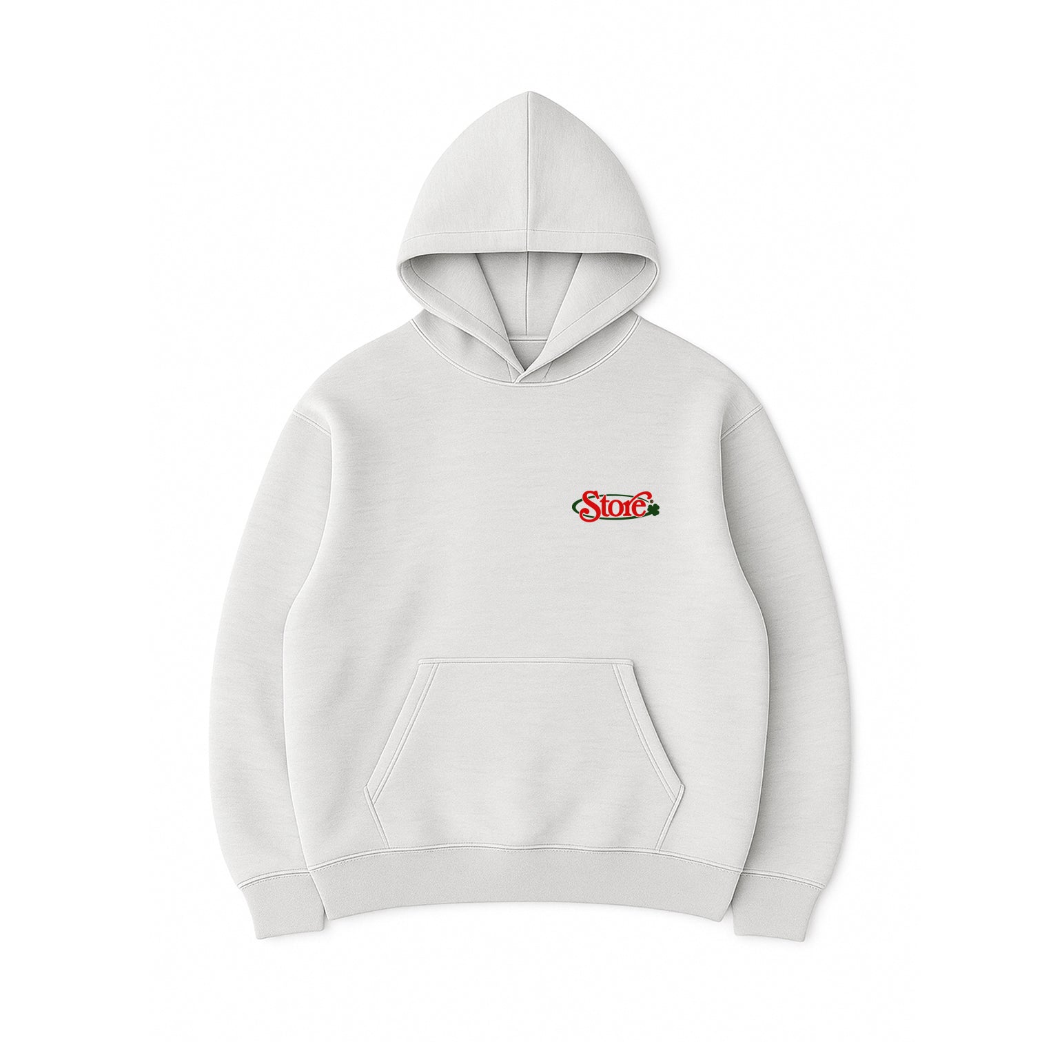 Three Leaf Hoodie (Light Ash Grey)