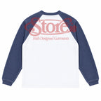 Three Leaf Halftone Raglan Waffle (Navy)