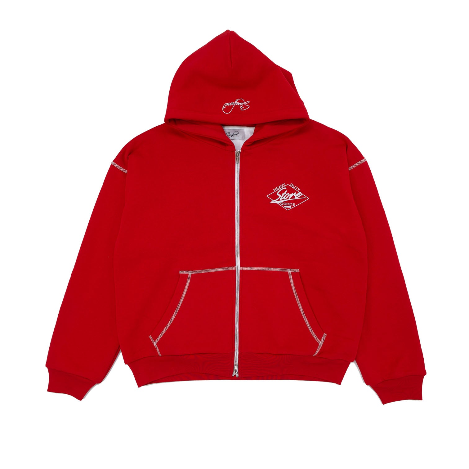 Heavy Duty Goods Zip Up (Red)