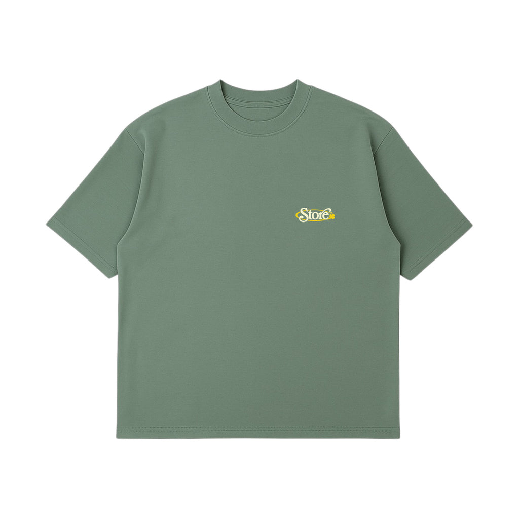 Three Leaf T-Shirt (Sage Green)