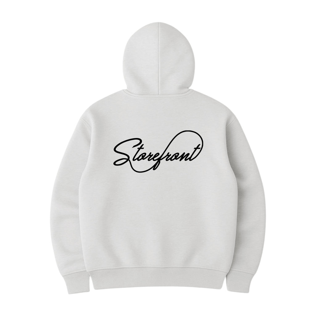 Script Hoodie (Light Ash Grey)