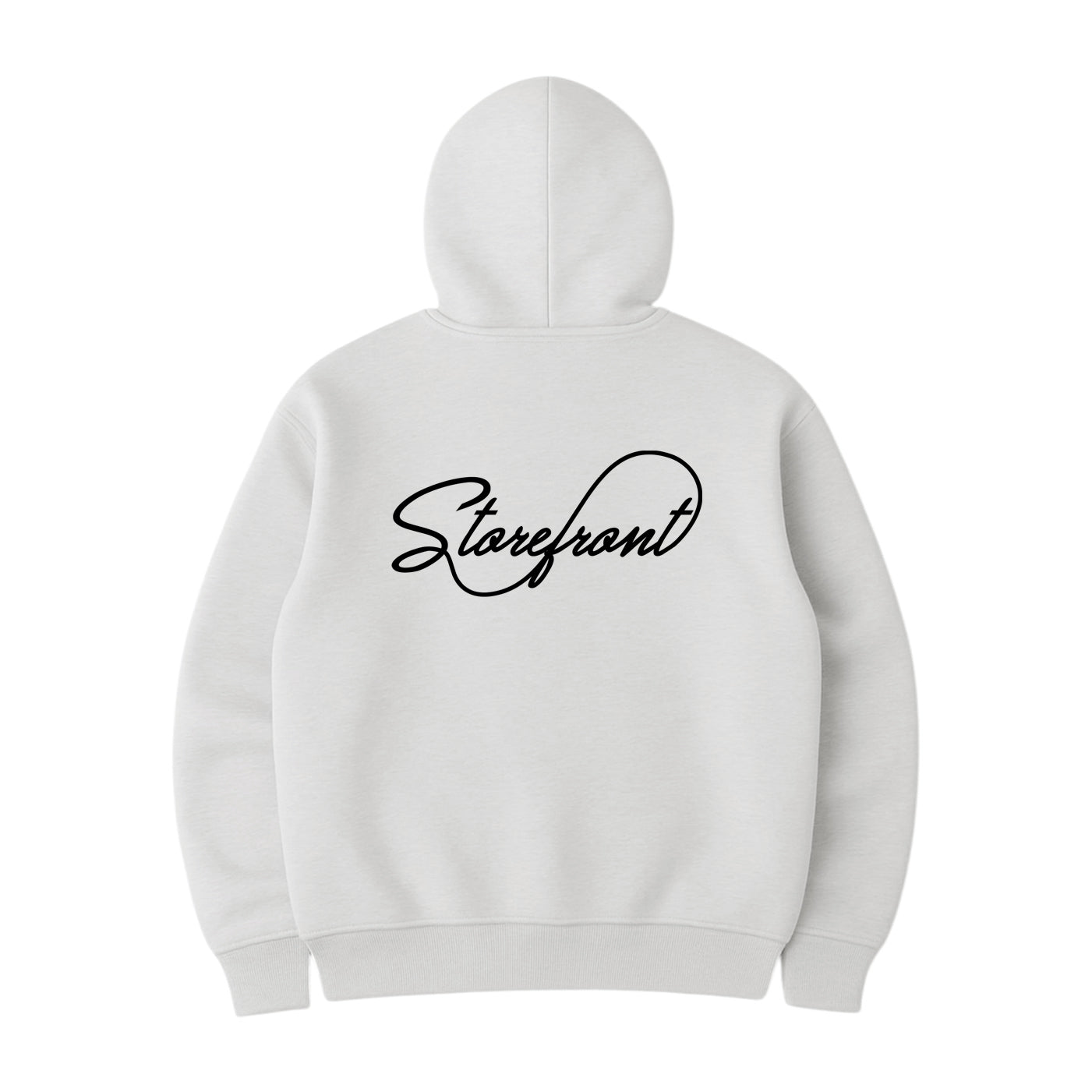 Script Hoodie (Light Ash Grey)