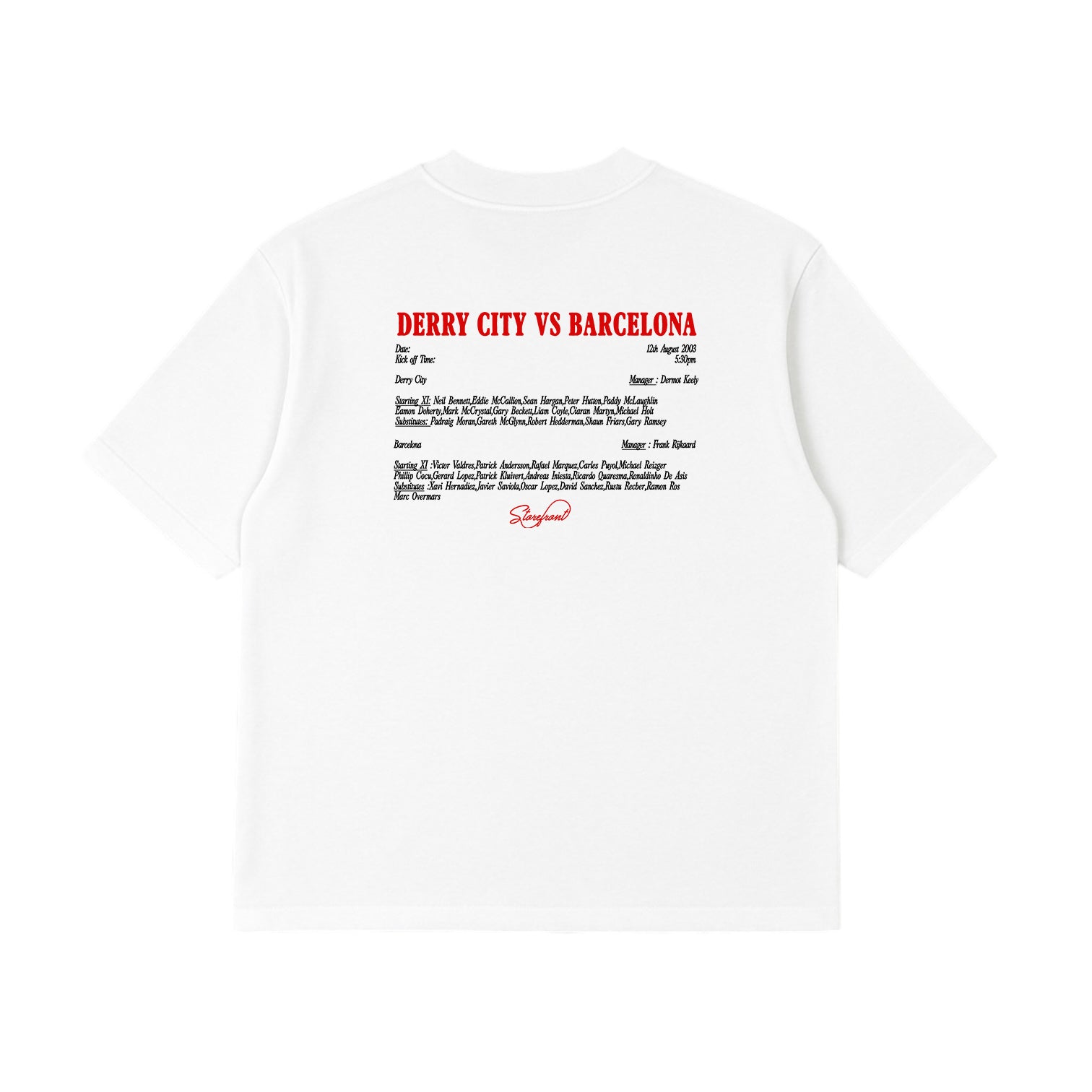 Derry vs Barcelona T-Shirt (White)