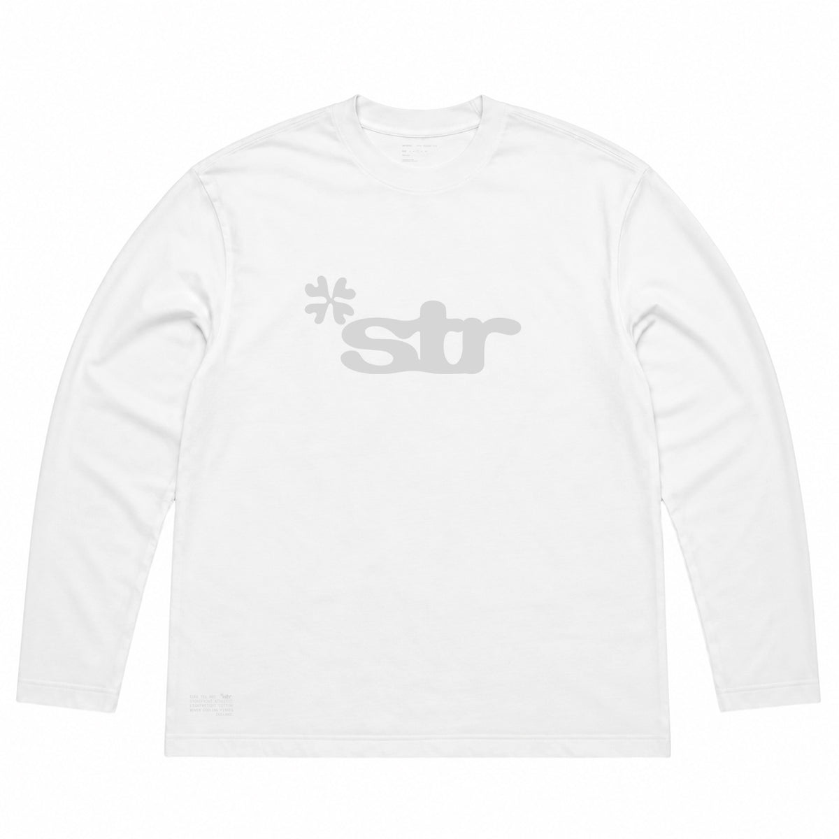 STR Core Spell Out Long Sleeve T-shirt (White)